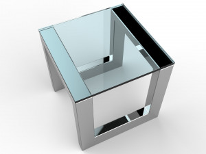 oslo side table small Model 3D