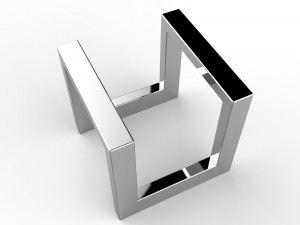oslo side table small Model 3D