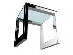 oslo side table big 3D Модель