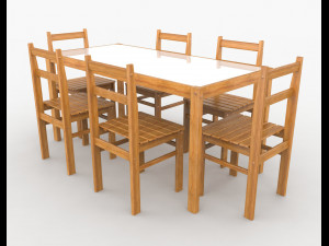 barbecue table 3D Model