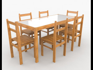 barbecue table 3D Model