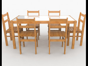 barbecue table 3D Model