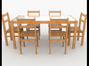barbecue table 3D Model