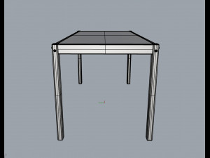 barbecue table 3D Model