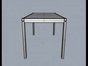 barbecue table 3D Model