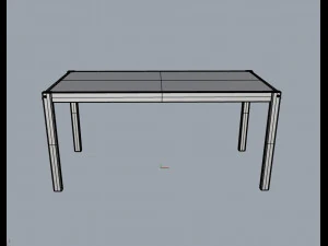 barbecue table 3D Model