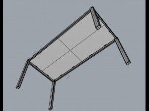 barbecue table 3D Model