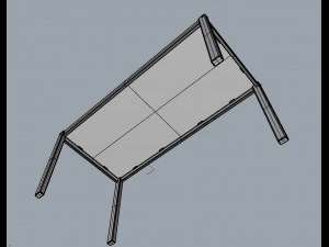barbecue table 3D Model