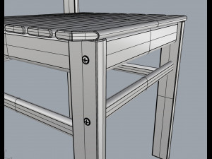 barbecue table 3D Model