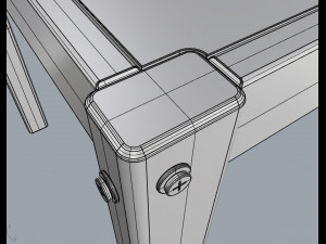 barbecue table 3D Model