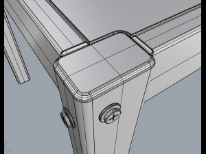barbecue table 3D Model