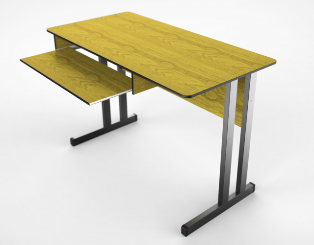 office table 01 3D Model .c4d .max .obj .3ds .fbx .stl .blend 