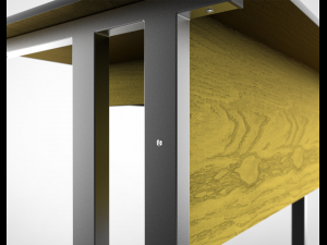 office table 01 3D Model