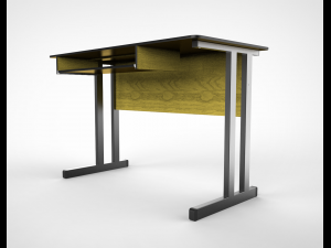 office table 01 3D Model