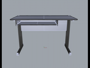 office table 01 3D Model