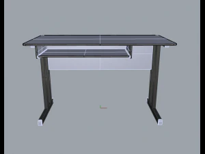 office table 01 3D Model
