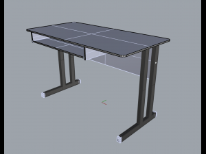 office table 01 3D Model