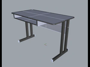 office table 01 3D Model