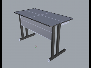 office table 01 3D Model