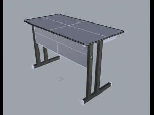office table 01 3D Model