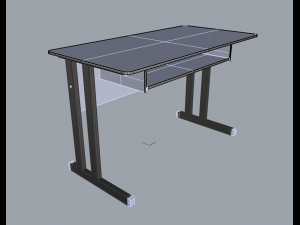 office table 01 3D Model