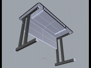 office table 01 3D Model