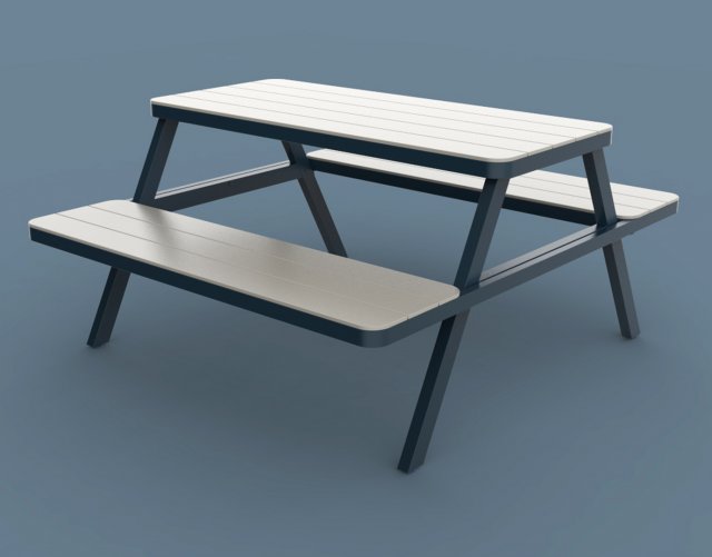 thada garden pic nic table 3D 模型 .c4d .max .obj .3ds .fbx .stl .blend 