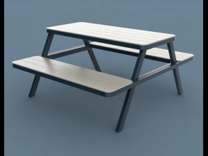ターダガーデンピクニックテーブル 3Dモデル