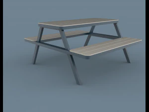 thada garden pic nic table 3D Model