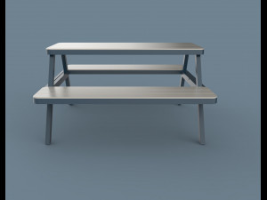 thada garden pic nic table 3D 模型