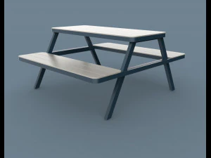 thada garden pic nic table 3D Model