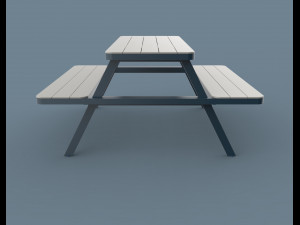 thada garden pic nic table 3D 模型