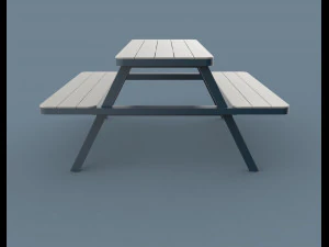 thada garden pic nic table 3D Model