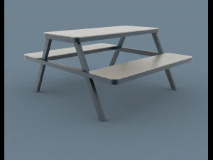 thada garden pic nic table 3D Model