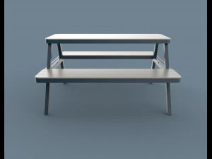 thada garden pic nic table 3D Model