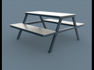 thada garden pic nic table 3D 模型