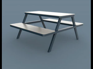 thada garden pic nic table 3D Model