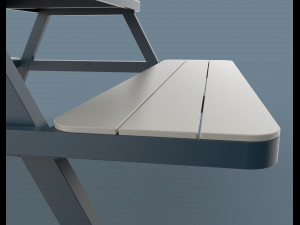 thada garden pic nic table 3D 模型