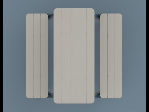 thada garden pic nic table 3D 模型