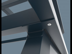 thada garden pic nic table 3D 模型