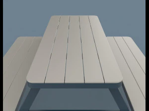 thada garden pic nic table 3D Model