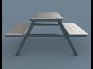 thada garden pic nic table 3D 模型