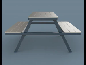 thada garden pic nic table 3D Model