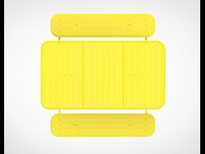 tice garden dining bench Modèle 3D