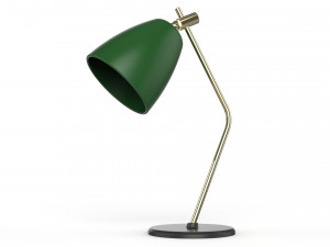 table lamp green and gold 3D Model