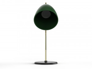 table lamp green and gold 3D Model