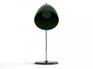 table lamp green and gold 3D Model
