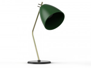 table lamp green and gold 3D Model