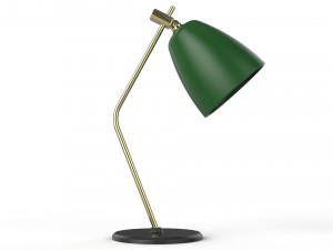 table lamp green and gold 3D Model