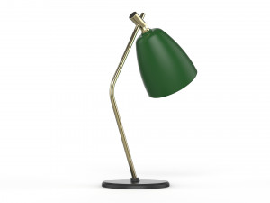 table lamp green and gold 3D Model